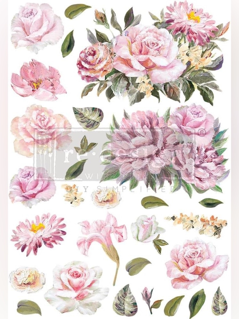 Redesign with Prima Decor Transfer | ROSE QUARTZ | 24” x 35”